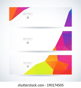 modern banner vector set with triangles line water medicine crowd colourful abstract scene technique pile colorful glass ripple cloud performance modern site partnership wave clouds cool set concept o