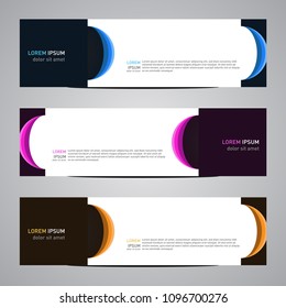 Modern banner vector template