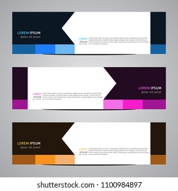 Modern banner vector template