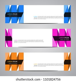 Modern banner vector template