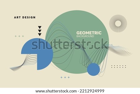 modern banner vector template. Business abstarct template. Geometric shapes, vector minimal modern design with retro color