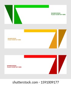 modern banner vector, template design creative with abstract background