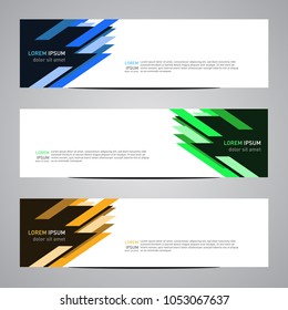 Modern banner vector for your web promotion
