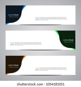 Modern banner vector for your web promotion