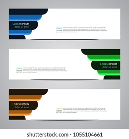 Modern banner vector for your web promotion