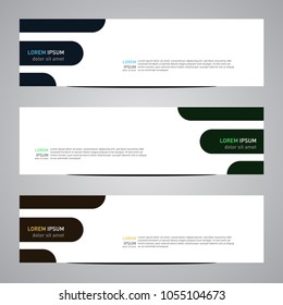 Modern banner vector for your web promotion