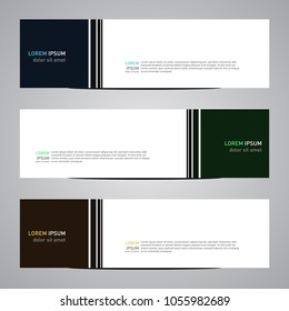Modern banner vector for your web promotion
