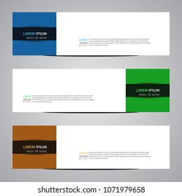Modern banner vector for your web promotion