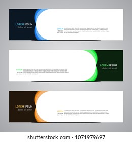 Modern banner vector for your web promotion