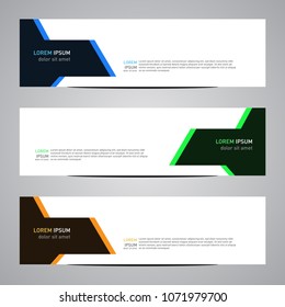 Modern banner vector for your web promotion