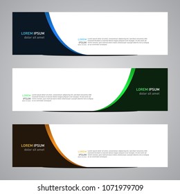Modern banner vector for your web promotion