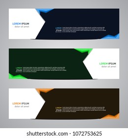 Modern banner vector for your web promotion