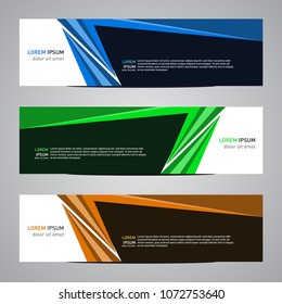 Modern banner vector for your web promotion