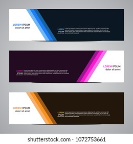 Modern banner vector for your web promotion