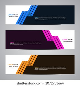 Modern banner vector for your web promotion
