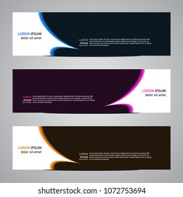 Modern banner vector for your web promotion