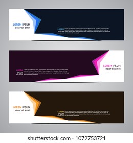 Modern banner vector for your web promotion