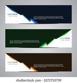 Modern banner vector for your web promotion