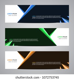 Modern banner vector for your web promotion