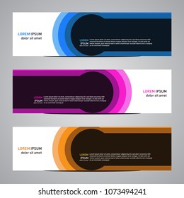 Modern banner vector for your web promotion