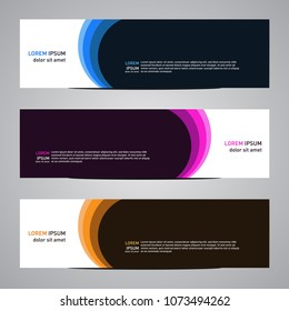 Modern banner vector for your web promotion