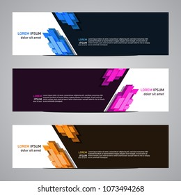 Modern banner vector for your web promotion