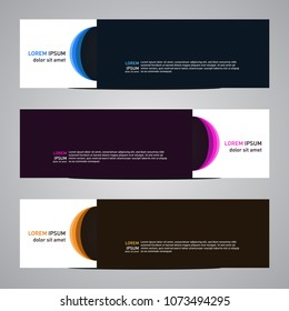 Modern banner vector for your web promotion