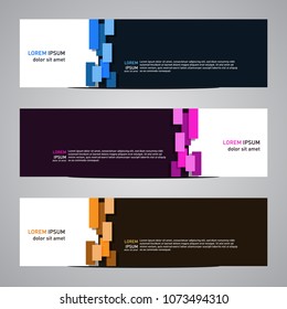 Modern banner vector for your web promotion