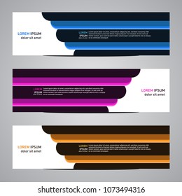Modern banner vector for your web promotion