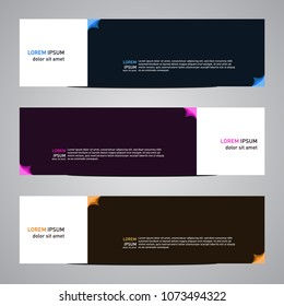 Modern banner vector for your web promotion