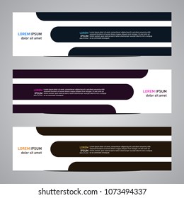 Modern banner vector for your web promotion