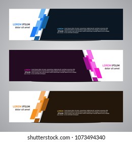 Modern banner vector for your web promotion