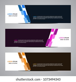 Modern banner vector for your web promotion