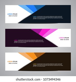 Modern banner vector for your web promotion