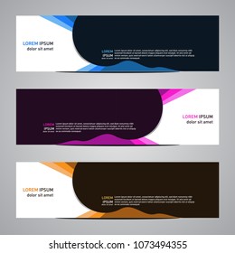 Modern banner vector for your web promotion