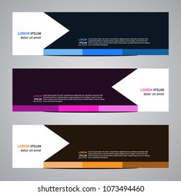 Modern banner vector for your web promotion