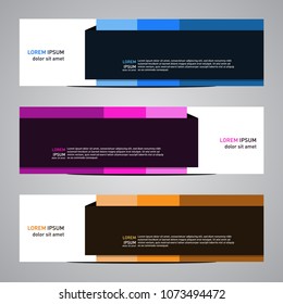 Modern banner vector for your web promotion