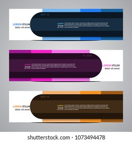Modern banner vector for your web promotion