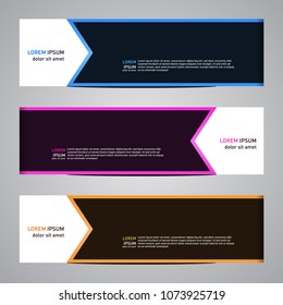 Modern banner vector for your web promotion