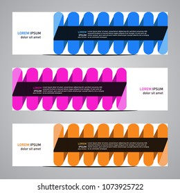 Modern banner vector for your web promotion