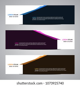 Modern banner vector for your web promotion