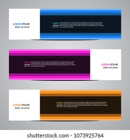 Modern banner vector for your web promotion