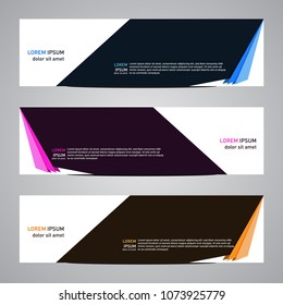 Modern banner vector for your web promotion