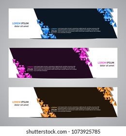 Modern banner vector for your web promotion