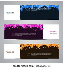 Modern banner vector for your web promotion