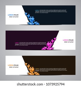 Modern banner vector for your web promotion