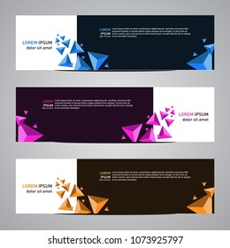 Modern banner vector for your web promotion