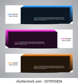 Modern banner vector for your web promotion