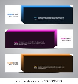 Modern banner vector for your web promotion