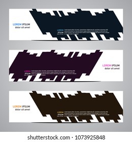 Modern banner vector for your web promotion